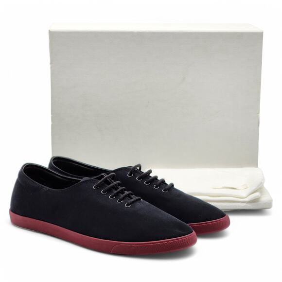 The Row Sam Men's Canvas Sneakers in Black EU 42 US 9 - NWB $990 - Picture 1 of 9